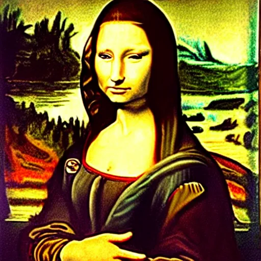 Image similar to a cat as gioconda