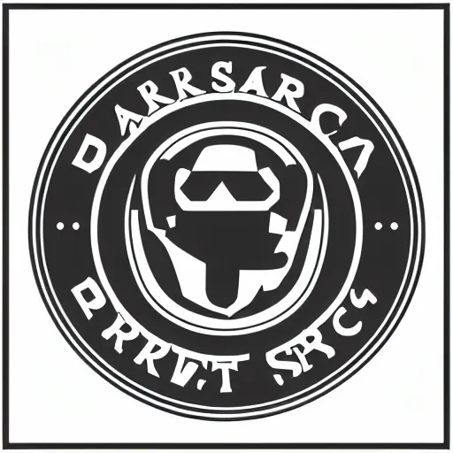 Prompt: a minimalist vector logo for top secret darksearch project