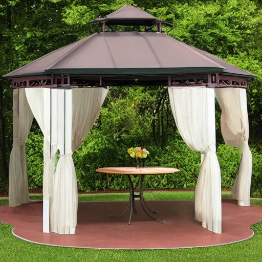 Image similar to distraught gazebos gretchen the horror