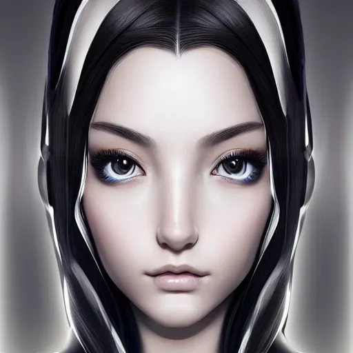 Image similar to a symmetrical portrait by artgerm, digital art, unreal engine 5, trending on artstation, deviantart, pinterest, rule of thirds, 4 k uhd image