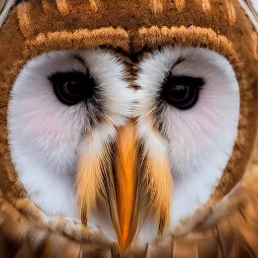 Image similar to symmetry!! portrait photograph shot on petzval lens of an extremely beautiful!!!! young blonde female with symmetric face. with a very detailed barn owl!!!!! on her shoulder. wearing mongolian traditional outfit in iceland. shallow depth of field. featured on flickr, art photography,