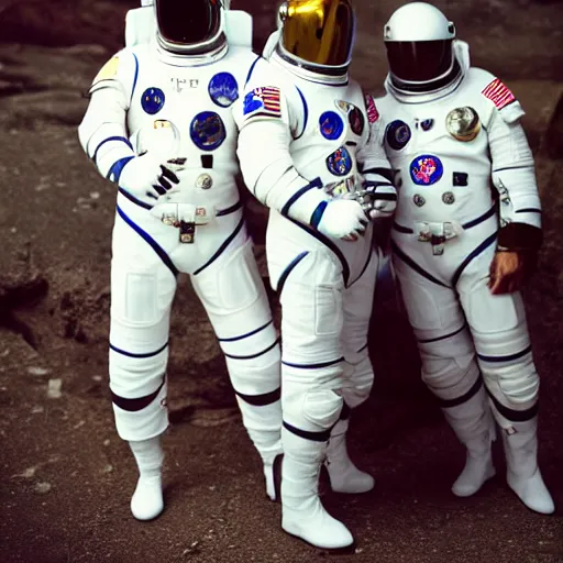 Image similar to space suits for Knights templars, photo shoot, photography by annie leibovitz, sigma 85mm 1.4, glows