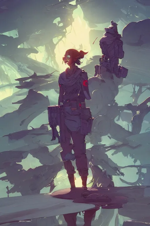 Prompt: overwhelmed with fleetting thoughts behance hd artstation by jesper ejsing, by rhads, makoto shinkai and lois van baarle, ilya kuvshinov, ossdraws, that looks like it is from borderlands and by feng zhu and loish and laurie greasley, victo ngai, andreas rocha