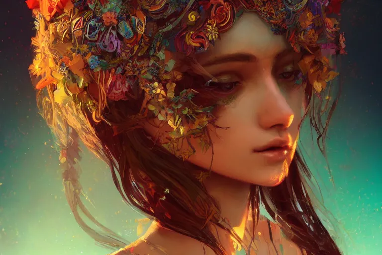 Image similar to a beautiful bohemian girl, intricate, highly detailed, digital painting, Pixiv, Artstation, official media, anime key visual, concept art, rich vivid colors, ambient lighting, sharp focus, illustration, art by WLOP