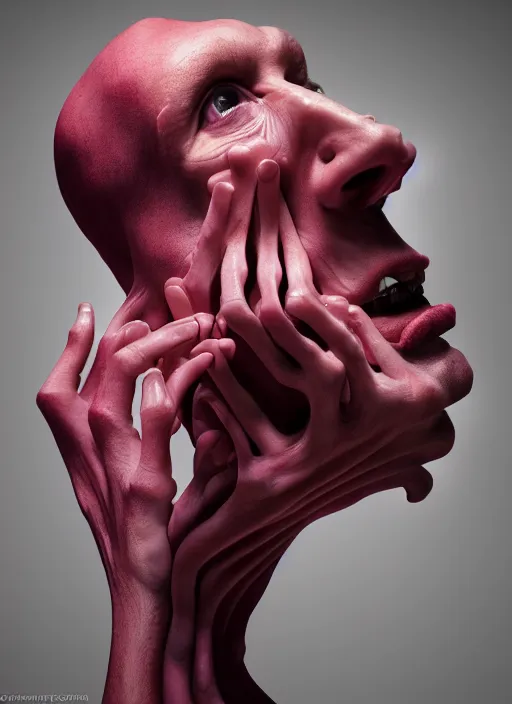 Image similar to this is videodrome by johannen voss by david cronenberg by peter kemp by octane render blender 8 k