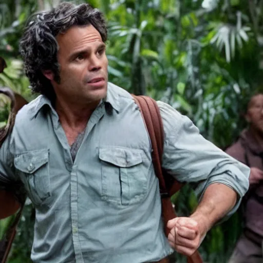 Image similar to Mark Ruffalo as Alan in Jumanji