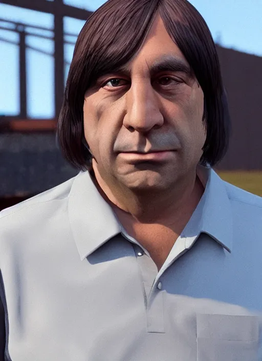 Prompt: realistic anton chigurh in minecraft