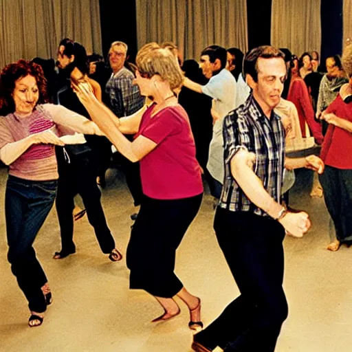 Image similar to movie reel of people dancing