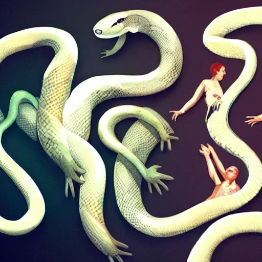 Image similar to Snake human, human, snake, snake snake, human human, a snake, a human, snakehuman, human snake