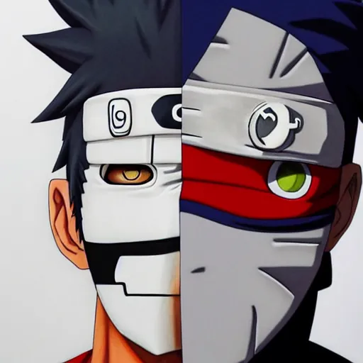 Kakashi e Obito, Naruto sketch drawing, Anime character drawing, Naruto  drawings