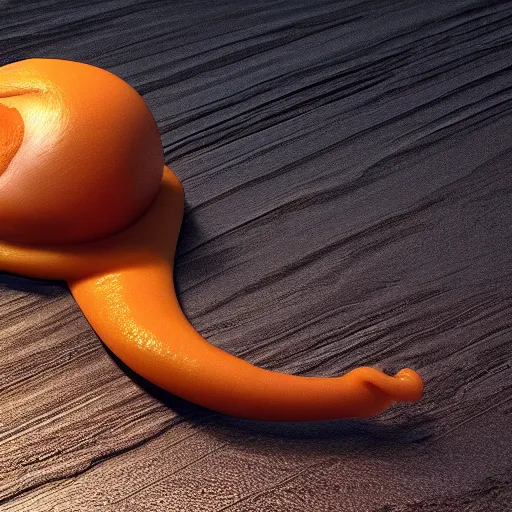 Prompt: a slimy donald trump slug, claymation, octane render, unreal engine