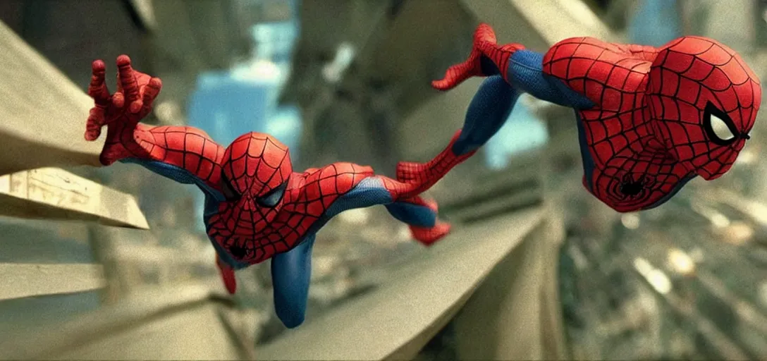 Image similar to a still of spider - man in a bug's life ( 1 9 9 8 )