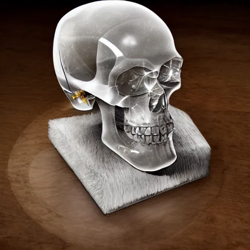 Prompt: crystal skull