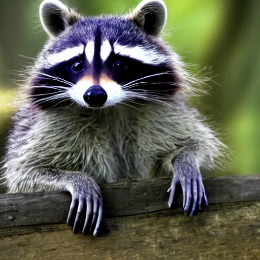 Image similar to sniper raccoon, photo, detailed, 4 k