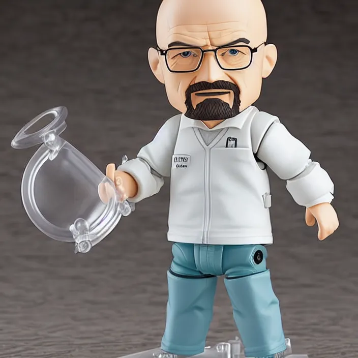 Image similar to Walter White, An anime nendoroid of Walter White, figurine, detailed product photo