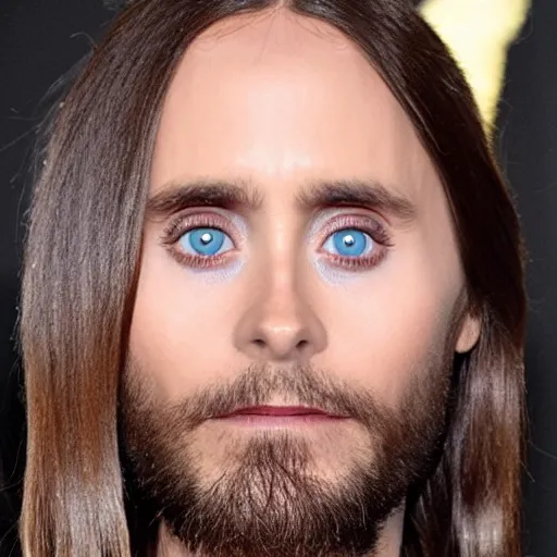 Image similar to jared leto as an alien