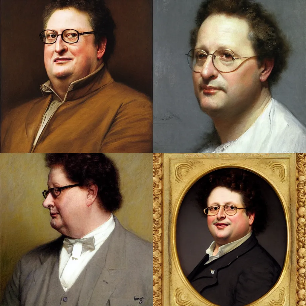 Prompt: Wayne Knight portrait by Eugene de Blaas