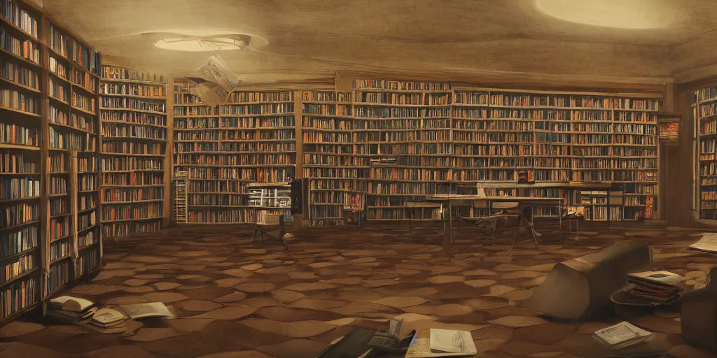 Prompt: billie eilish inside a library, unreal 5, hyperrealistic, realistic, photorealistic, dynamic lighting, highly detailed, cinematic landscape, studio landscape, studio lighting