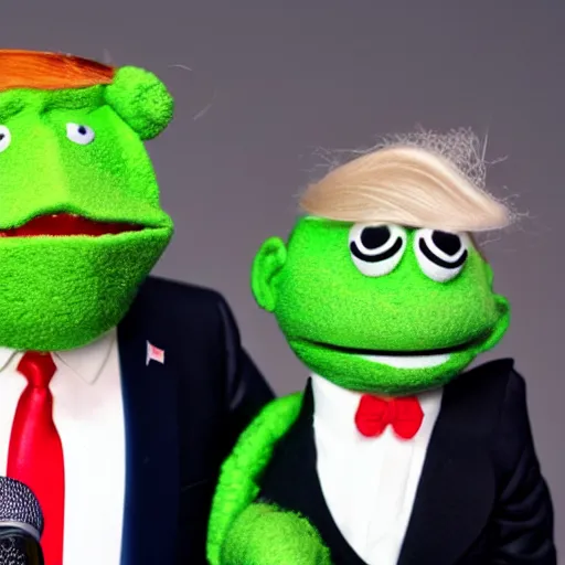 Image similar to Donald Trump as a Muppet