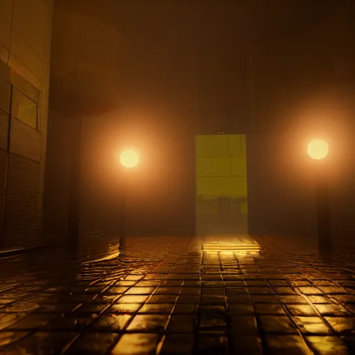 Image similar to rainy videogame with multiple characters liking each other in difficult times, colored point lights, volumetric lighting, unreal engine, 8K,