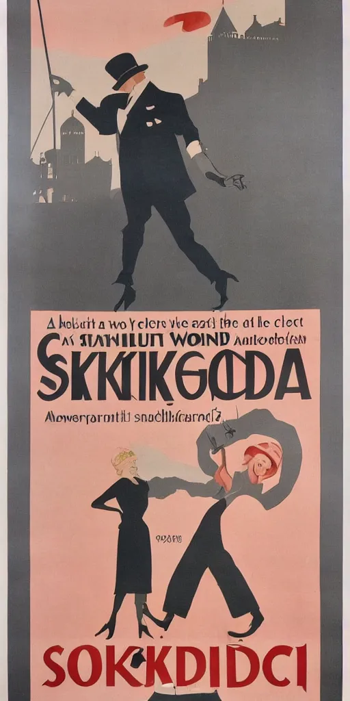 Image similar to a 1 9 2 0 s poster advertising stockholm