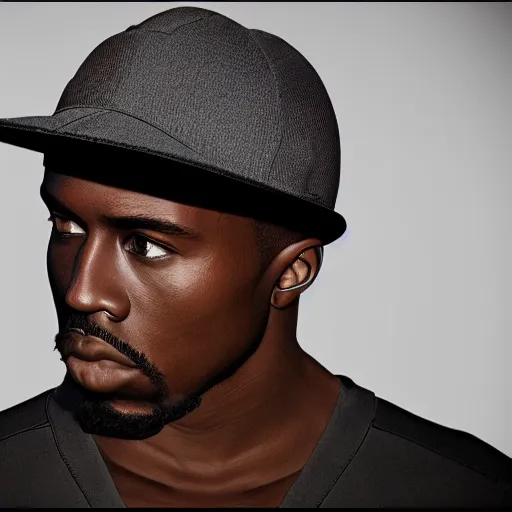 Image similar to a hat from the future, yeezy style, highly detailed, epic lighting, hyper photorealism, trending on artstation 8 k