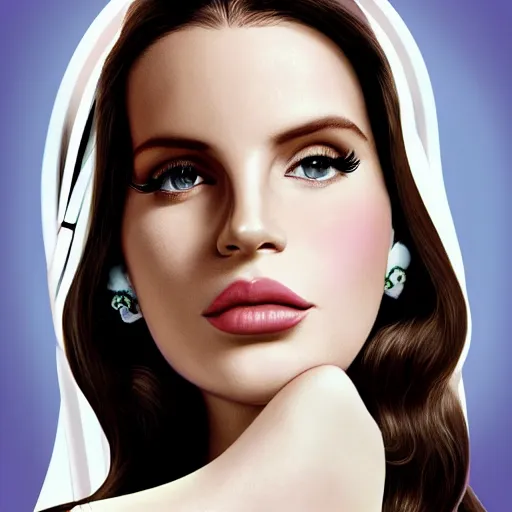 Image similar to Lana del rey in a hand cream commercial, photorealistic, detailed, studio