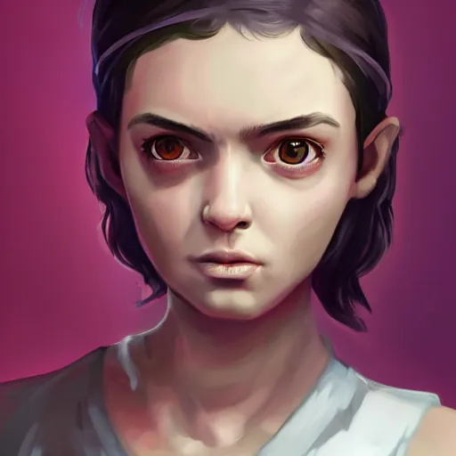 Image similar to arya, artstation