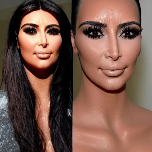 Image similar to stoned Kim Kardashian