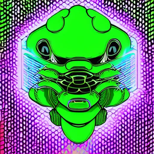 Image similar to green snake in hoodie, portrait, vaporwave, synthwave, neon, vector graphics, line art, cinematic, volumetric lighting, f 8 aperture, cinematic eastman 5 3 8 4 film