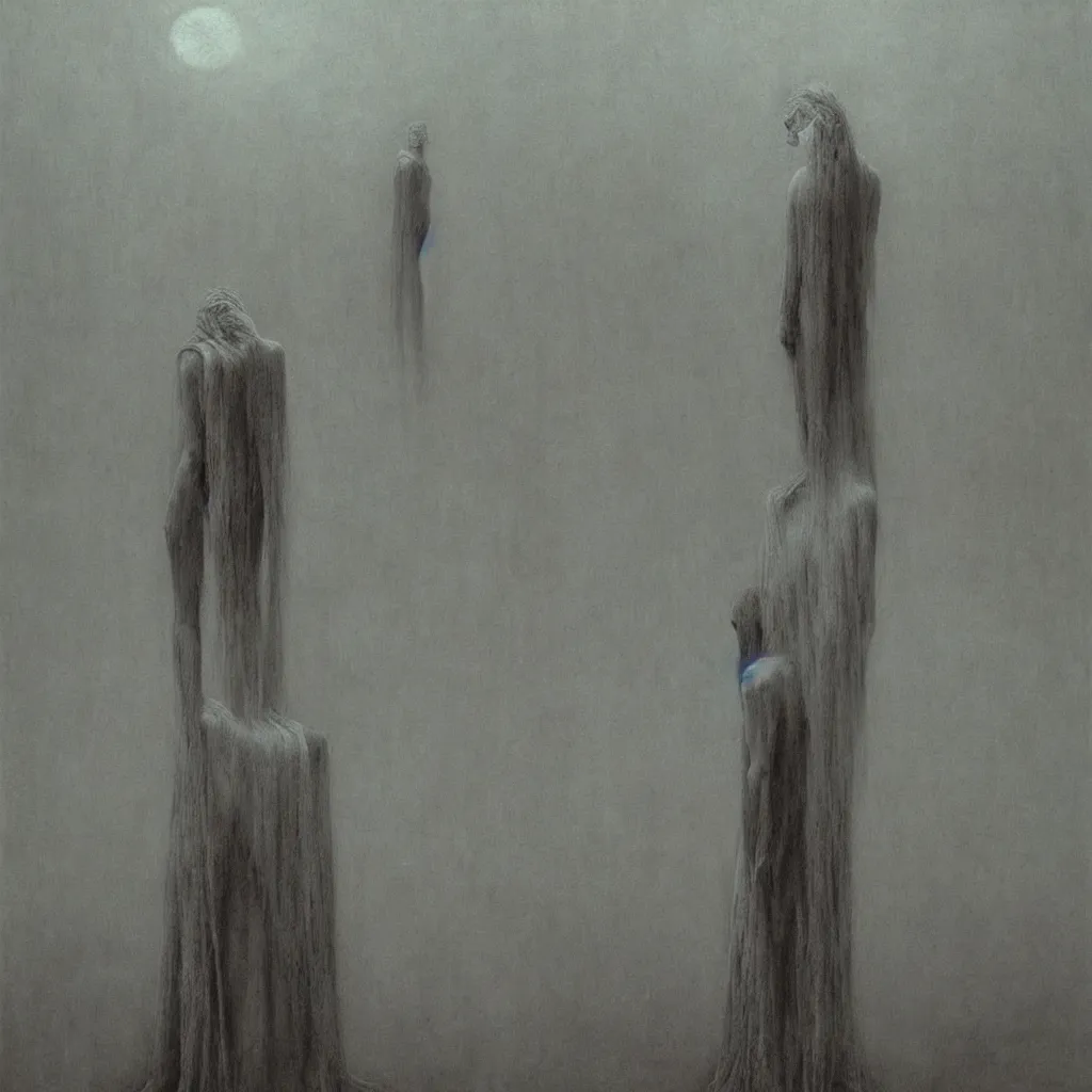 Image similar to necrotic paleness, style of zdislaw beksinski