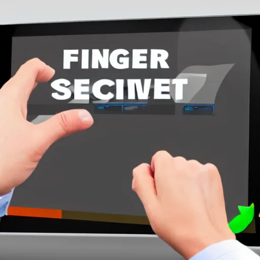 Image similar to finger pointing at screen