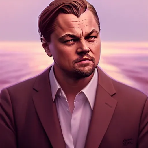 Prompt: Leonardo Dicaprio Cheers Meme , RPG Reference, art by ilya kuvshinov, artgerm, Alphonse mucha, and Greg Rutkowski, Trending on Artstation, octane render, Insanely Detailed, 8k, HD