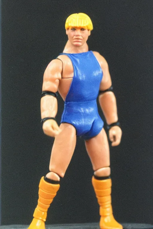 Image similar to [ western australian premier mark mcgowan ] as a 1 9 8 0 s wrestling action figure, perth, state daddy, wa 🇦🇺,