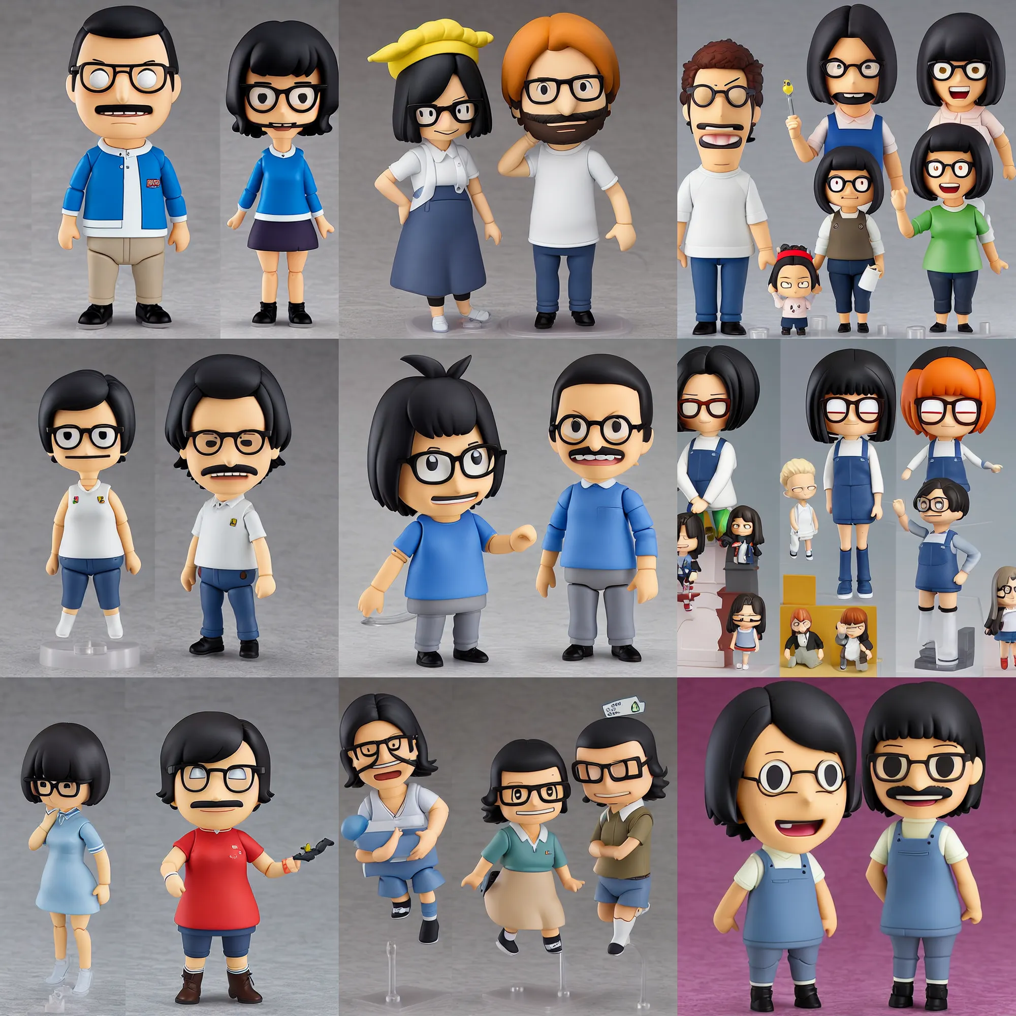 Prompt: bob from bobs burgers, an anime nendoroid of bob from bobs burgers, figurine, detailed product photo