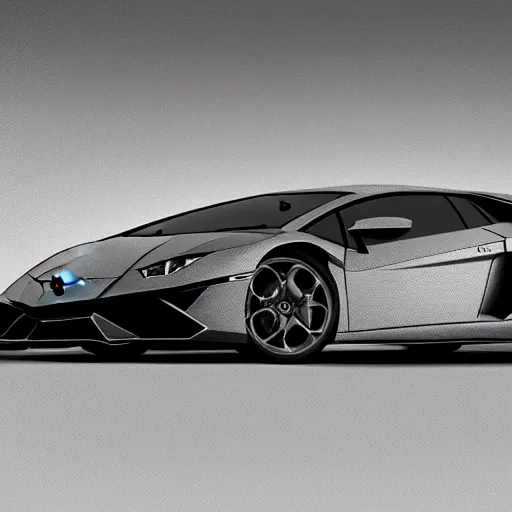 Prompt: lamborghini artistic. illustration. 4 k. cinematic. photoreal. dark colors.