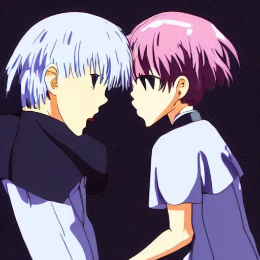 Image similar to rei ayanami eats shinji ikari