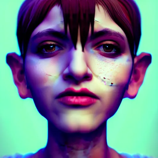 Image similar to portrait budnt cake face, digital art, cinematic, ultradetail, 8k, painting, imaginefx, trending on artstation