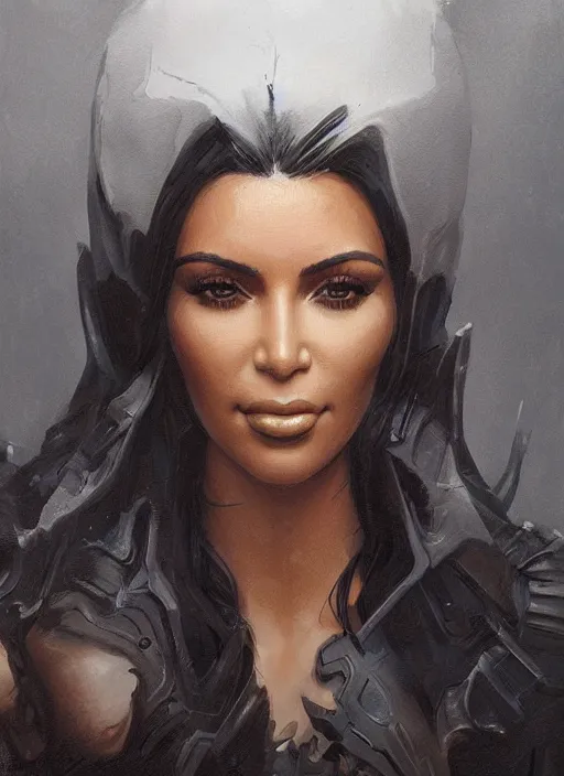 Prompt: Portrait of Kim Kardashian , marvel comics, dark, intricate, highly detailed, smooth, artstation, digital illustration by Ruan Jia and Mandy Jurgens and Artgerm and Wayne Barlowe and Greg Rutkowski and Frank Frazetta