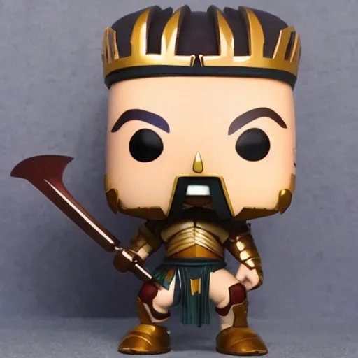 Prompt: spartan funko pop