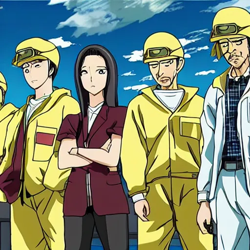 Image similar to japanese promotional image breaking bad anime, 2 0 2 0