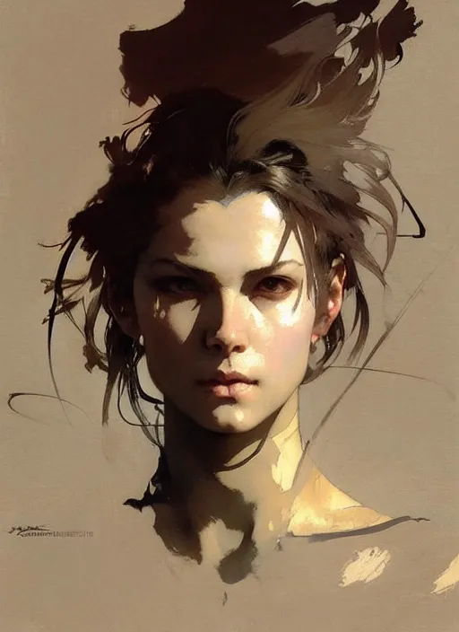 Prompt: beautiful neutral earth toned palette knife painting artwork by yoji shinkawa jeremy mann, 🤸♀, charlie bowater and magali villeneuve and alphonse mucha, gaston bussiere, craig mullins, j. c. leyendecker, by artgerm