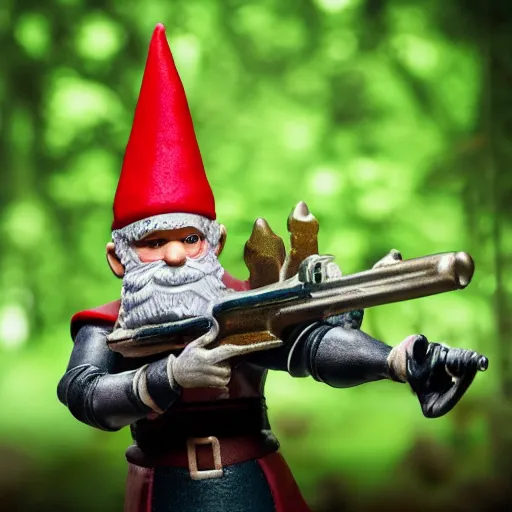 Image similar to a serbian gnome soldier carve up prey in the forest, high detail photoshoot, depth of field, studio lights