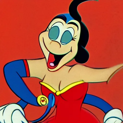 Image similar to 1 9 3 0 s disney cartoon genie woman, rubberhose, retro