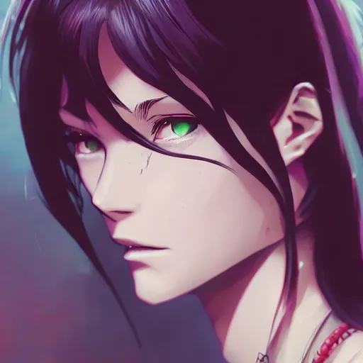 Prompt: a portrait of revy from black lagoon manga, art by lois van baarle and loish and ross tran and rossdraws and sam yang and samdoesarts and artgerm, digital art, highly detailed, intricate, sharp focus, trending on artstation hq, deviantart, unreal engine 5, 4 k uhd image