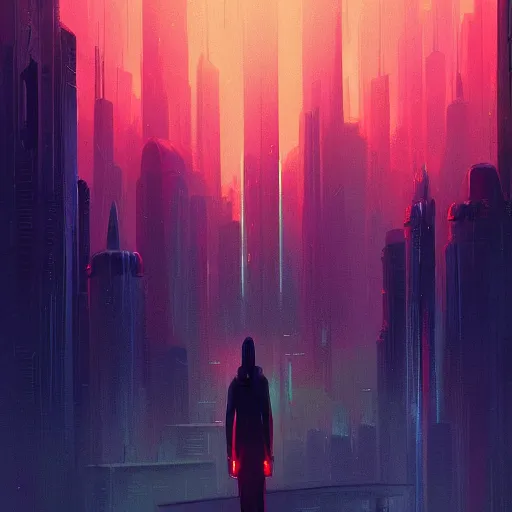 Image similar to blade runner rick decard digital painting bioluminance alena aenami artworks in 4 k design by lois van baarle by sung choi by john kirby artgerm style pascal blanche and magali villeneuve