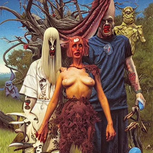 Prompt: an amazing masterpiece of art by gerald brom, trash humpers