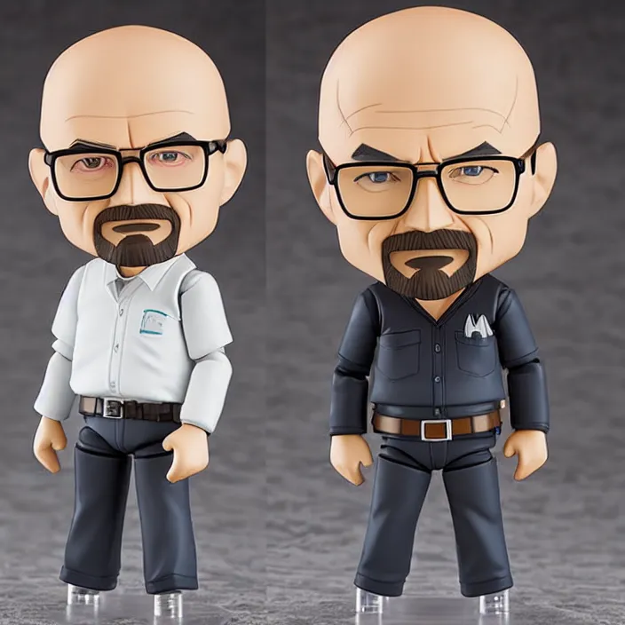 Image similar to walter white, an anime nendoroid of walter white, figurine, detailed product photo