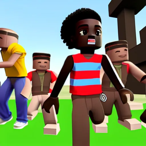 Image similar to tayvion cole, roblox style