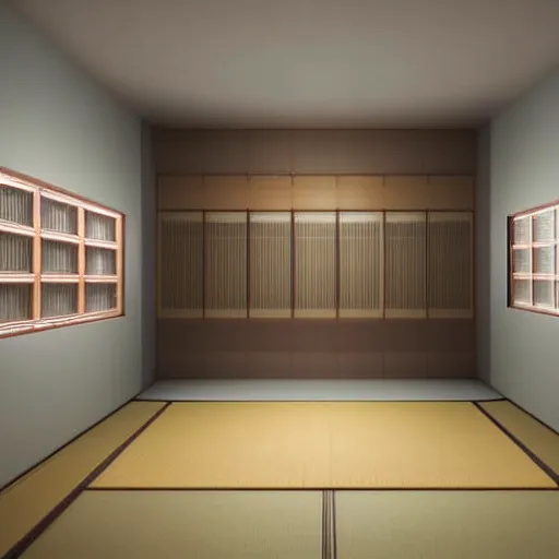 Image similar to still photo of a japanese store room, highly detailed, photorealistic portrait, bright studio setting, studio lighting, crisp quality and light reflections, unreal engine 5 quality render